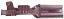 SL1100502 наконечник неизолированный ножевой (мама), для провода A.W.G. 22-20 сечением 0,3…0,5 кв.мм, луженая латунь