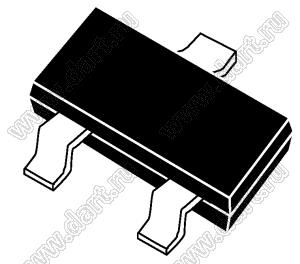 BAS70 (SOT-23) диод Шоттки для поверхностного (SMD) монтажа; VRRM=70В; IFM=70мА; VFM=0,75В (при IF=10мА); Tраб. -55...+125°C; маркировка 73s