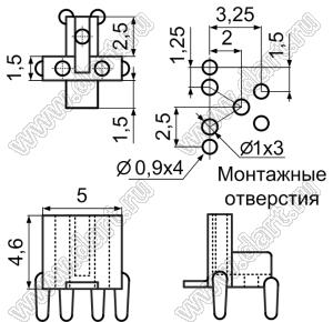 HLS-1 подставка под датчик Холла; нейлон-66 (UL); белый