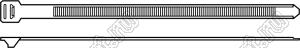 YJ-279 стяжка кабельная с проушиной; L=279мм; нейлон-66 (UL); натуральный