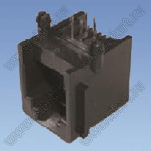 7002-4P4C (TJ3A-4P4C)-SOCKET розетка RJ-11 на плату, 4 позиции, 4 контакта