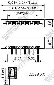 BL2323S-30A (30FE-BT-VK-N, F1251-DIP-30P) разъем FPC прямой, тип A; 30-конт.