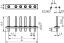 2006S-01 (2006W-01) вилка прямая на плату, шаг 5,0/7,5 мм, 1 контакт; шаг 5,0/7,5мм