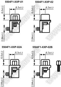 DS1037-09M-A (5504-09P-A, DRB-09MA) вилка на плату (X=8,08±0,38 мм), шестигранный винт, 9 контактов