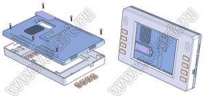 Case 27-34 корпус дисплея 220x141.6x35 мм, пластик ABS