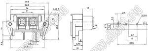 WP2-217 блок безвинтовых зажимов для 2 проводов акустических систем