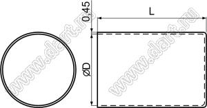 SCT-1828 кожух конденсатора; силикон (UL); 94V-0