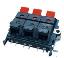 WP6-607 блок безвинтовых зажимов для 6 проводов акустических систем
