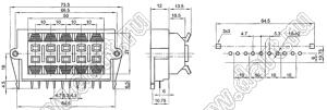 WP10-1005 блок безвинтовых зажимов для 10 проводов акустических систем