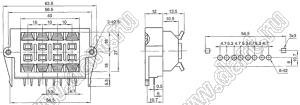 WP8-802 блок безвинтовых зажимов для 8 проводов акустических систем