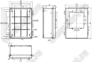 Case 11-71 корпус пластиковый влагозащищенный 390x290x160 мм