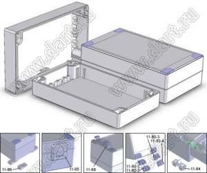 Case 11-55 корпус пластиковый влагозащищенный 200x120x60 мм