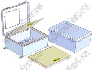 Case 11-71A корпус пластиковый влагозащищенный 390x290x160 мм