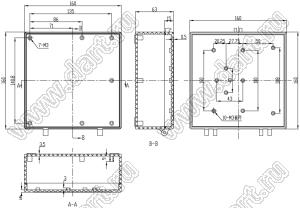 Case 11-11 корпус пластиковый влагозащищенный 160x160x63 мм