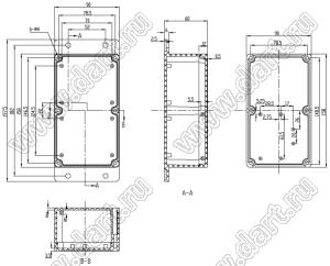 Case 11-9 корпус пластиковый влагозащищенный 158x90x60 мм