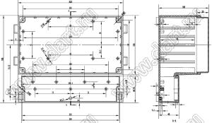 Case 11-24T корпус пластиковый влагозащищенный 222x185x106 мм с прозрачной крышкой