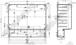 Case 11-23 корпус пластиковый влагозащищенный 295x255x111 мм