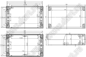 Case 11-55 корпус пластиковый влагозащищенный 200x120x60 мм