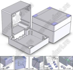 Case 11-54 корпус пластиковый влагозащищенный 120x120x90 мм