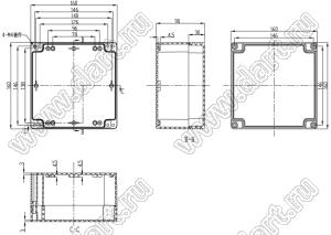 Case 11-5 корпус пластиковый влагозащищенный 160x160x90 мм