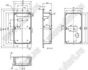 Case 11-8 корпус пластиковый влагозащищенный 158x90x45.5 мм