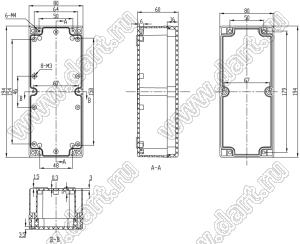 Case 11-33 корпус пластиковый влагозащищенный 194x80x60 мм