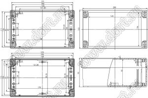 Case 11-56 корпус пластиковый влагозащищенный 200x120x90 мм