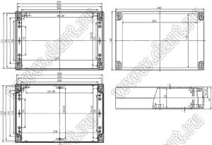 Case 11-61 корпус пластиковый влагозащищенный 240x160x60 мм