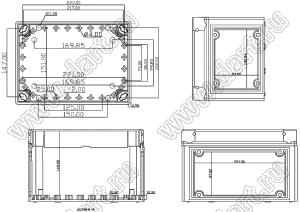 Case 11-75 корпус пластиковый влагозащищенный 250x180x157.5 мм