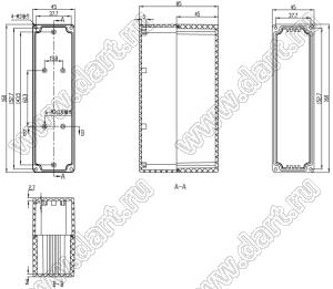 Case 11-17 корпус пластиковый влагозащищенный 160x45x85 мм