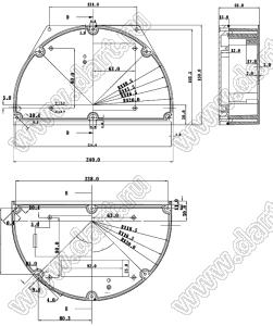 Case 11-37 корпус пластиковый влагозащищенный 240x150x61 мм