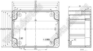 Case 11-3 корпус пластиковый влагозащищенный 115x90x55 мм