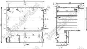 Case 11-25T корпус пластиковый влагозащищенный 165x158x121 мм с прозрачной крышкой