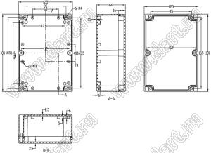 Case 11-34 корпус пластиковый влагозащищенный 180x125x66 мм