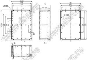 Case 11-7 корпус пластиковый влагозащищенный 264x185x95 мм