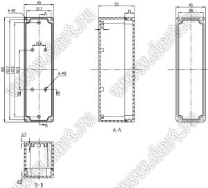 Case 11-12 корпус пластиковый влагозащищенный 160x45x55 мм