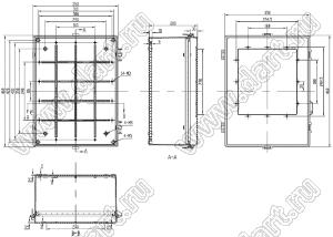 Case 11-72 корпус пластиковый влагозащищенный 460x350x200 мм