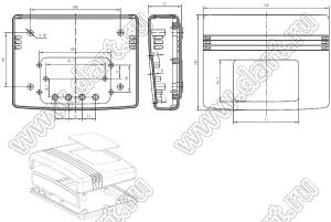 Case 18-45 корпус настольный 140x106x37 мм, пластик ABS