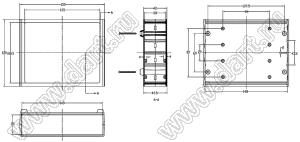 Case 15-2 бокс пластиковый 153x120x42.5 мм