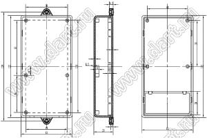 Case 19-31 корпус настенный 121x61x23 мм; пластик ABS