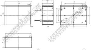 Case 15-4 (B5) бокс пластиковый 164x120x68.5 мм