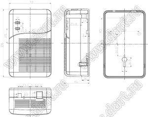 Case 19-34 корпус настенный 72x116x46 мм