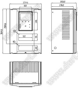 Case 26-38 корпус преобразователя частоты 364.6x259.6x203.2 мм