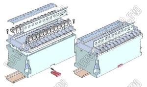 Case 23-103 корпус на DIN-рейку 154x75x70.5 мм