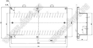 Case 23-7 корпус на DIN-рейку 215x118x38 мм