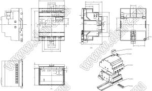 Case 23-104 корпус на DIN-рейку 90x71.5x57.2 мм