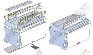 Case 23-102 корпус на DIN-рейку 132x75x70.5 мм