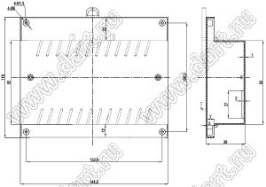 Case 23-8 корпус на DIN-рейку 144.5x118x38 мм