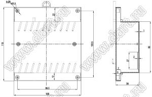 Case 23-9 корпус на DIN-рейку 108x118x38 мм