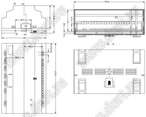 Case 23-80 корпус на DIN-рейку 143.5x90x56.5 мм
